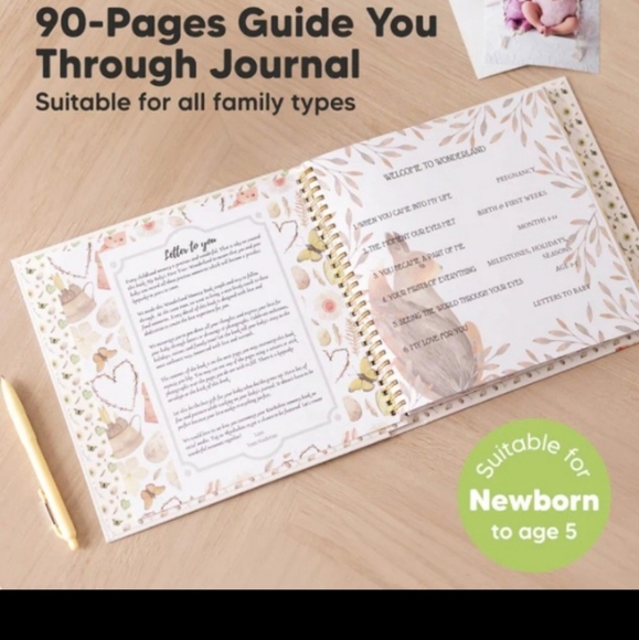 KeaBabies Modern Baby Memory Book - Picture 4 of 5